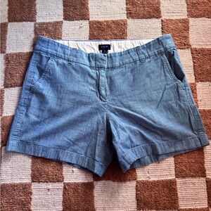 J Crew Chambray Shorts 5” inseam